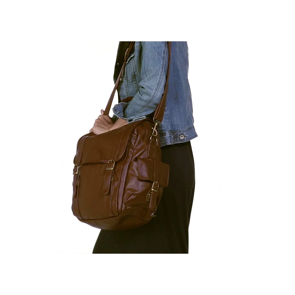 AmeriLeather Three Way Leather Backpack 6 AmeriLeather Three Way Leather Backpack - Image 4