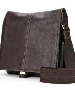 AmeriLeather Teddy Leather Messenger Bag