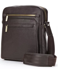 AmeriLeather Front Flap Leather Messenger Bag