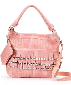 AmeriLeather Tutu Studded Leather Patchwork Shoulder Bag 10 AmeriLeather Tutu Studded Leather Patchwork Shoulder Bag -Cheap AmeriLeather Store 1458199 ALT