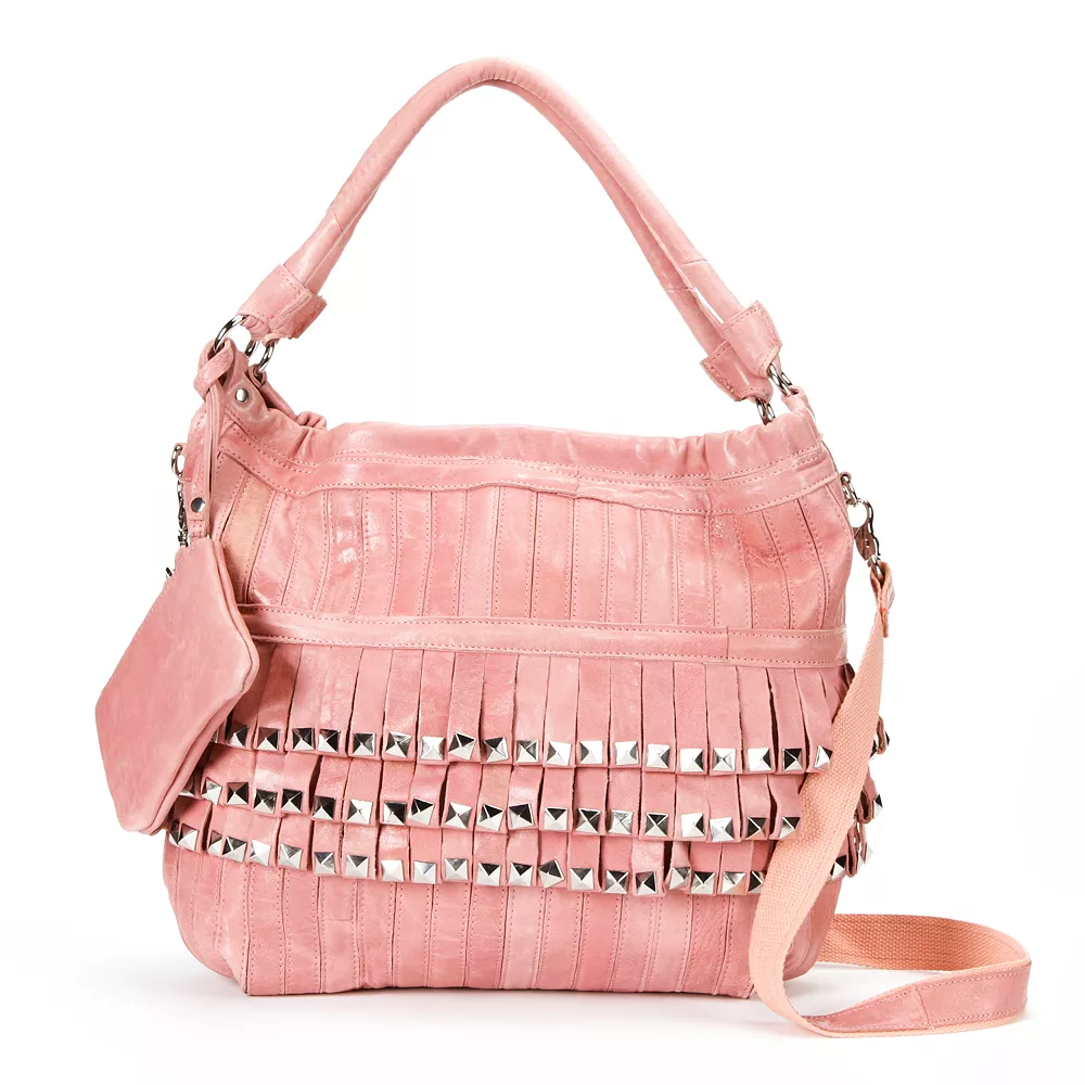 AmeriLeather Tutu Studded Leather Patchwork Shoulder Bag 5 AmeriLeather Tutu Studded Leather Patchwork Shoulder Bag - Image 3