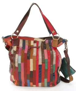 AmeriLeather Lloyd Leather Patchwork Circles Convertible Tote 10 AmeriLeather Lloyd Leather Patchwork Circles Convertible Tote -Cheap AmeriLeather Store 1458245 ALT2