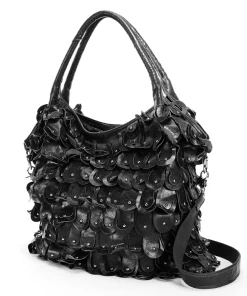 AmeriLeather Peacock Leather Convertible Shopper