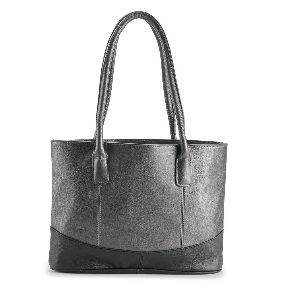 AmeriLeather Casual Leather Tote Bag 12 AmeriLeather Casual Leather Tote Bag - Image 10
