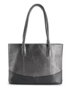 AmeriLeather Casual Leather Tote Bag 23 AmeriLeather Casual Leather Tote Bag -Cheap AmeriLeather Store 1458657 Charcoal Black