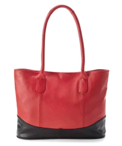 AmeriLeather Casual Leather Tote Bag 19 AmeriLeather Casual Leather Tote Bag -Cheap AmeriLeather Store 1458657 Red Black