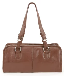 AmeriLeather Classy Leather Satchel -Cheap AmeriLeather Store 1612058 Brown ALT2