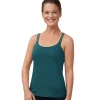 Amoena Bra: Valletta Shelf-Bra Mastectomy Camisole -Cheap AmeriLeather Store 2370434 Dark Jade