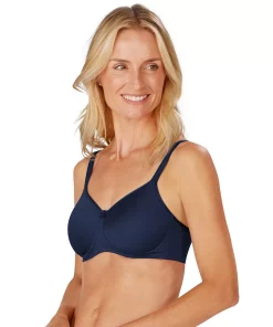 Amoena Mara Wireless T-Shirt Mastectomy Bra 44023 -Cheap AmeriLeather Store 2595586 Dark Blue