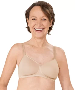 Amoena Mara Wireless T-Shirt Mastectomy Bra 44023 -Cheap AmeriLeather Store 2595586 Light Nude