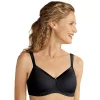 Amoena Bra: Lara Satin-Trim Soft Cup Wire-Free T-Shirt Bra 2 Amoena Bra: Lara Satin-Trim Soft Cup Wire-Free T-Shirt Bra -Cheap AmeriLeather Store 2681389 Black