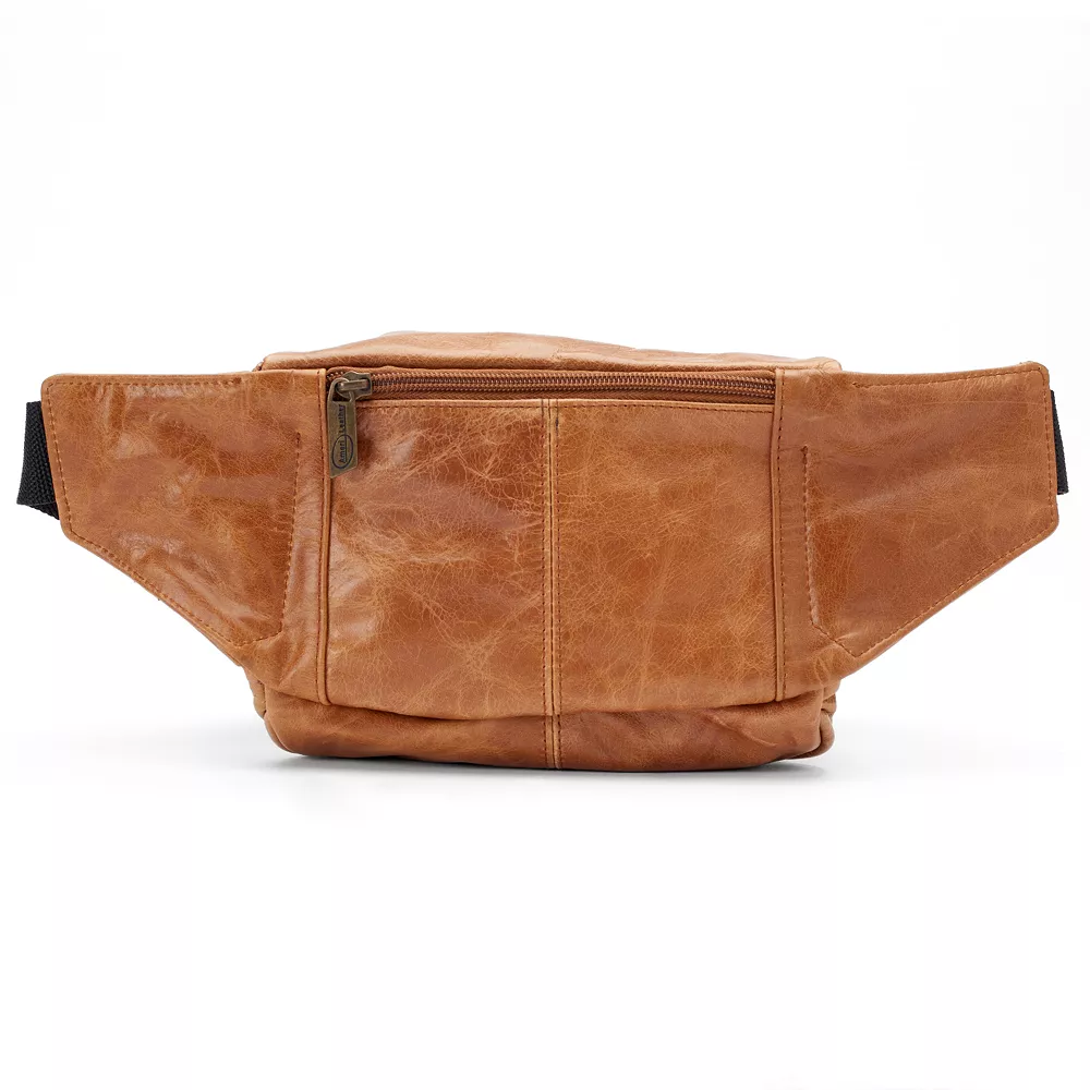 AmeriLeather Easy Traveler Leather Fanny Pack 6 AmeriLeather Easy Traveler Leather Fanny Pack - Image 4