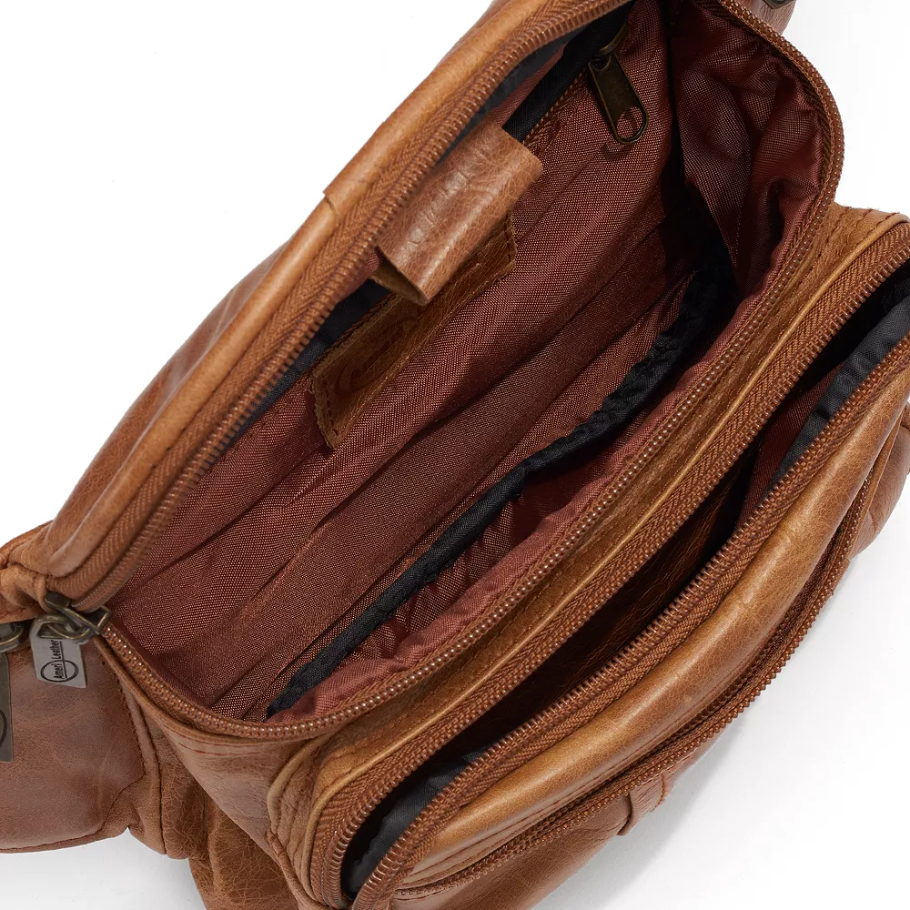AmeriLeather Easy Traveler Leather Fanny Pack 7 AmeriLeather Easy Traveler Leather Fanny Pack - Image 5