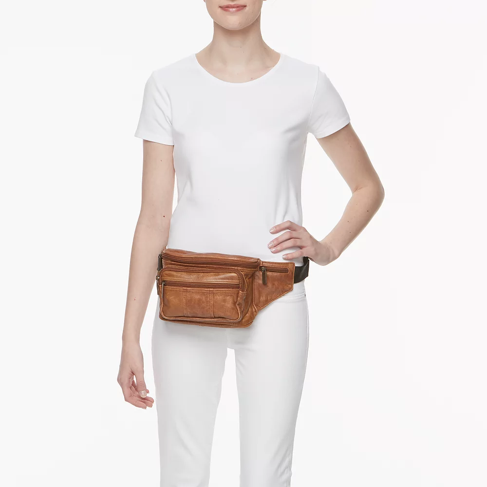 AmeriLeather Easy Traveler Leather Fanny Pack 8 AmeriLeather Easy Traveler Leather Fanny Pack - Image 6