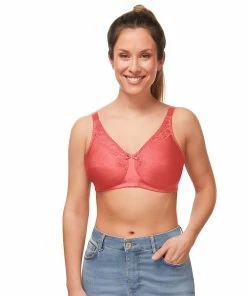 Amoena Nancy Wireless Full-Coverage Mastectomy Bra -Cheap AmeriLeather Store 3273796 Strawberry
