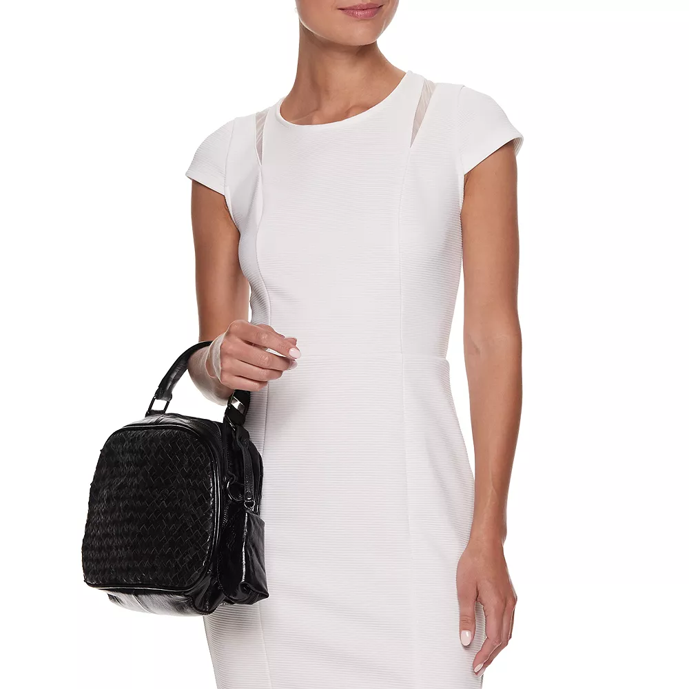 AmeriLeather Beckett Woven Convertible Satchel 7 AmeriLeather Beckett Woven Convertible Satchel - Image 5