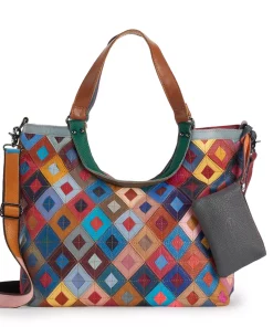 AmeriLeather Minter Leather Tote Bag