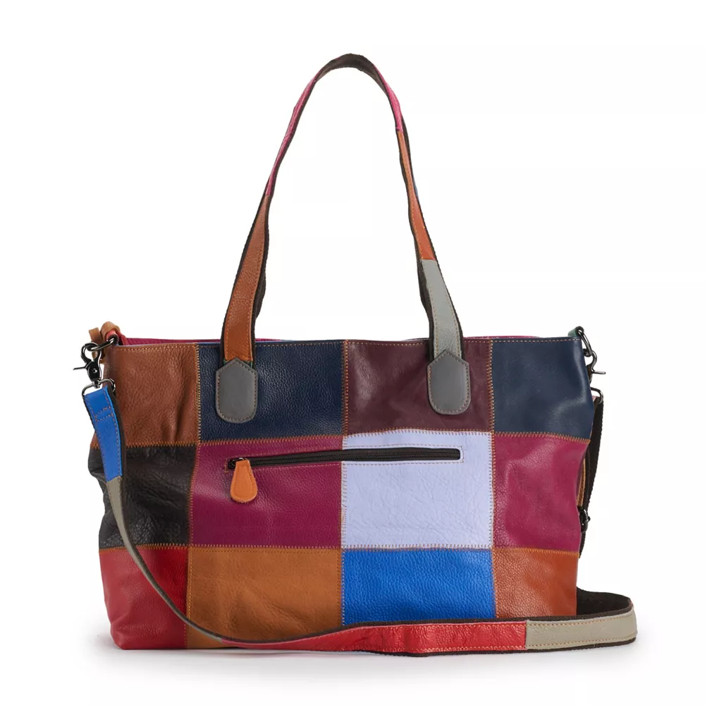 Womens Amerileather Cleo Leather Tote Bag 4 Womens Amerileather Cleo Leather Tote Bag - Image 2