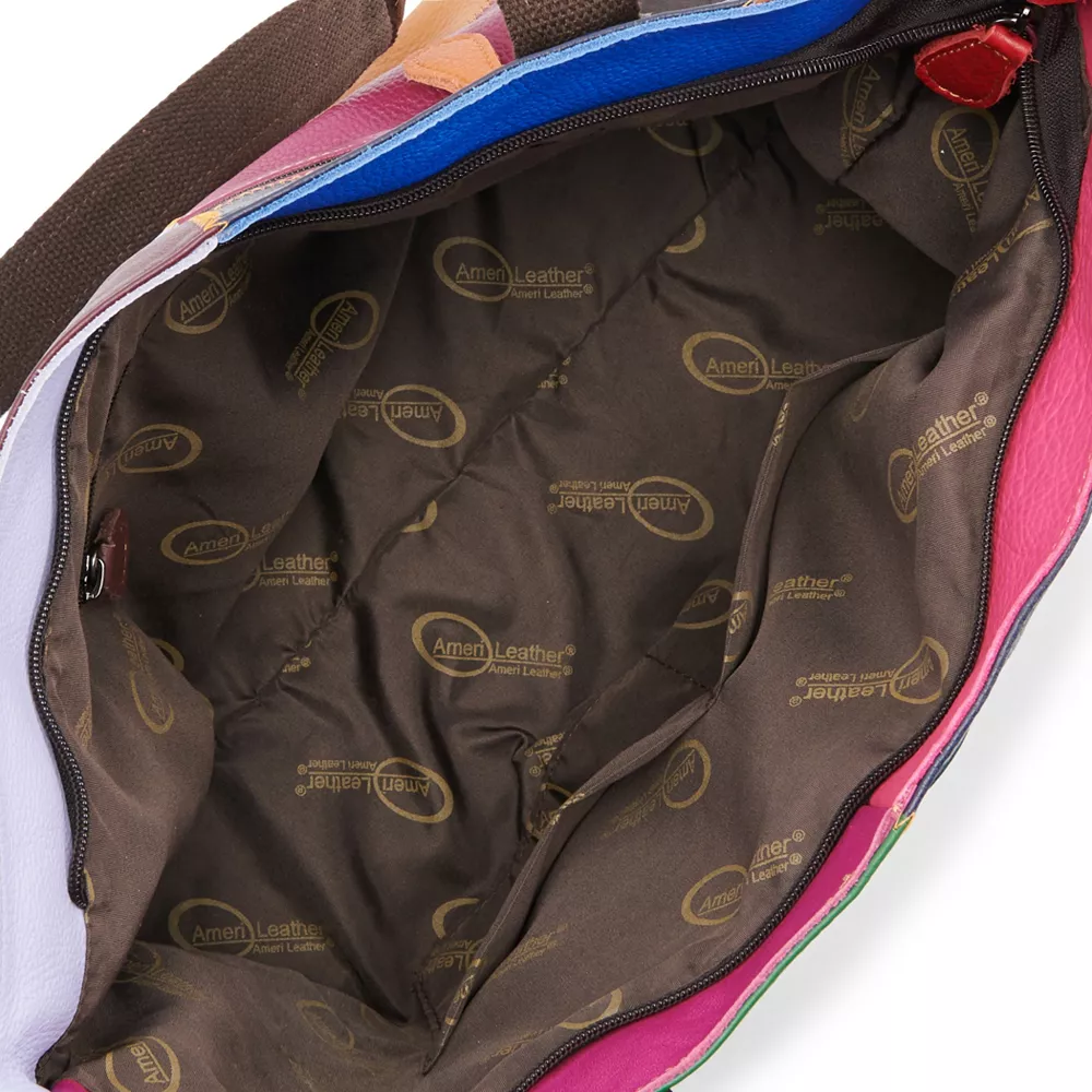 Womens Amerileather Cleo Leather Tote Bag 5 Womens Amerileather Cleo Leather Tote Bag - Image 3