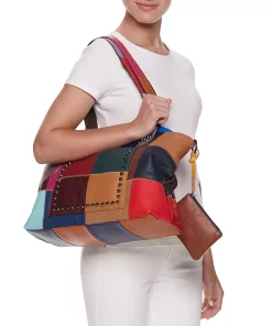 Womens Amerileather Cleo Leather Tote Bag 9 Womens Amerileather Cleo Leather Tote Bag -Cheap AmeriLeather Store 3717775 ALT9