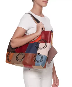 Womens Amerileather Amerileather Donovan Leather Tote Bag -Cheap AmeriLeather Store 3717778 ALT9