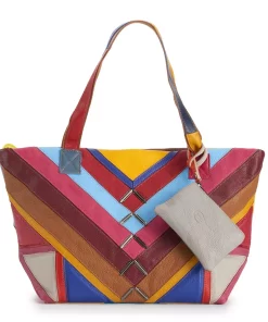 Womens Amerileather Simonda Rainbow Tote