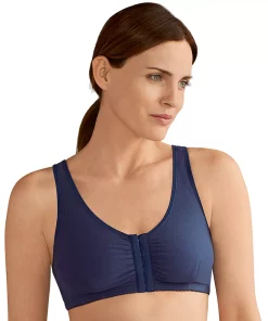 Amoena Bra: Frances Front-Closure Wire-Free Bra 2128 - Women's 20 Amoena Bra: Frances Front-Closure Wire-Free Bra 2128 - Women's -Cheap AmeriLeather Store 4274348 Navy