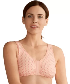 Amoena Bra: Frances Front-Closure Wire-Free Bra 2128 - Women's