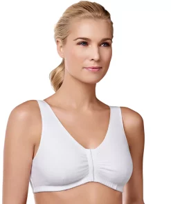 Amoena Bra: Frances Front-Closure Wire-Free Bra 2128 - Women's 17 Amoena Bra: Frances Front-Closure Wire-Free Bra 2128 - Women's -Cheap AmeriLeather Store 4274348 White