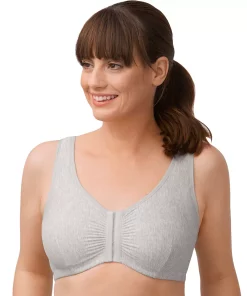 Amoena Wire-Free Mastectomy Bra 44672 -Cheap AmeriLeather Store 4314560 Gray Melange