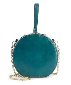 AmeriLeather Marcie Round Leather Shoulder Bag