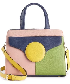 AmeriLeather Arlene Leather Crossbody Bag -Cheap AmeriLeather Store 4778277 Yellow Multi