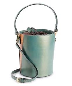 AmeriLeather Brenna Cylinder Crossbody Bag