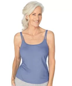 Women's Amoena Valletta Scoopneck Mastectomy Camisole 71512 11 Women's Amoena Valletta Scoopneck Mastectomy Camisole 71512 -Cheap AmeriLeather Store 5004203 Midday Blue
