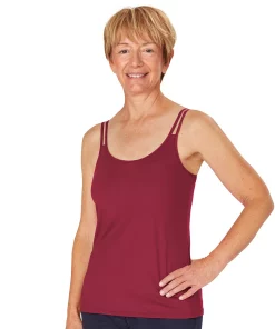 Women's Amoena Valletta Scoopneck Mastectomy Camisole 71512 13 Women's Amoena Valletta Scoopneck Mastectomy Camisole 71512 -Cheap AmeriLeather Store 5004203 Red