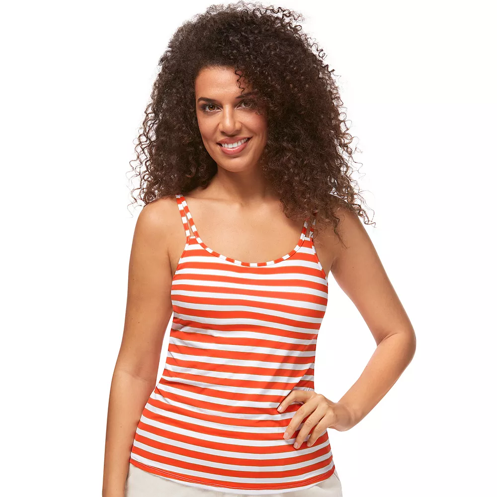 Women's Amoena Sunset Chic Striped Masectomy Tank 3 Women's Amoena Sunset Chic Striped Masectomy Tank
