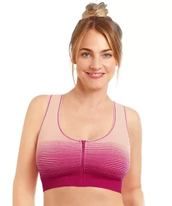 Amoena Zipper Front Medium Impact Mastectomy Sports Bra 44775