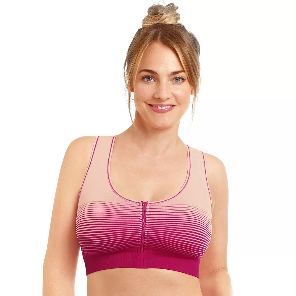 Amoena Zipper Front Medium Impact Mastectomy Sports Bra 44775 3 Amoena Zipper Front Medium Impact Mastectomy Sports Bra 44775