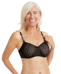 Amoena Bra: Be Yourself Padded Full Coverage Wire-Free Mastectomy Bra 44754