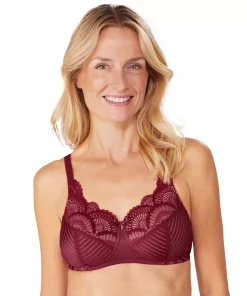 Amoena Karolina Padded Wire Free Full-Coverage Mastectomy Bra 44764 6 Amoena Karolina Padded Wire Free Full-Coverage Mastectomy Bra 44764 -Cheap AmeriLeather Store 5210304 Red Nude