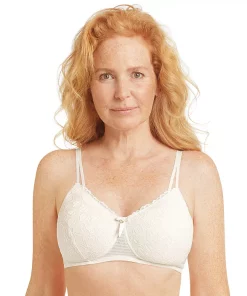 Amoena Bra: Be Beautiful Padded Wire Free Full-Coverage Mastectomy Bra 44758