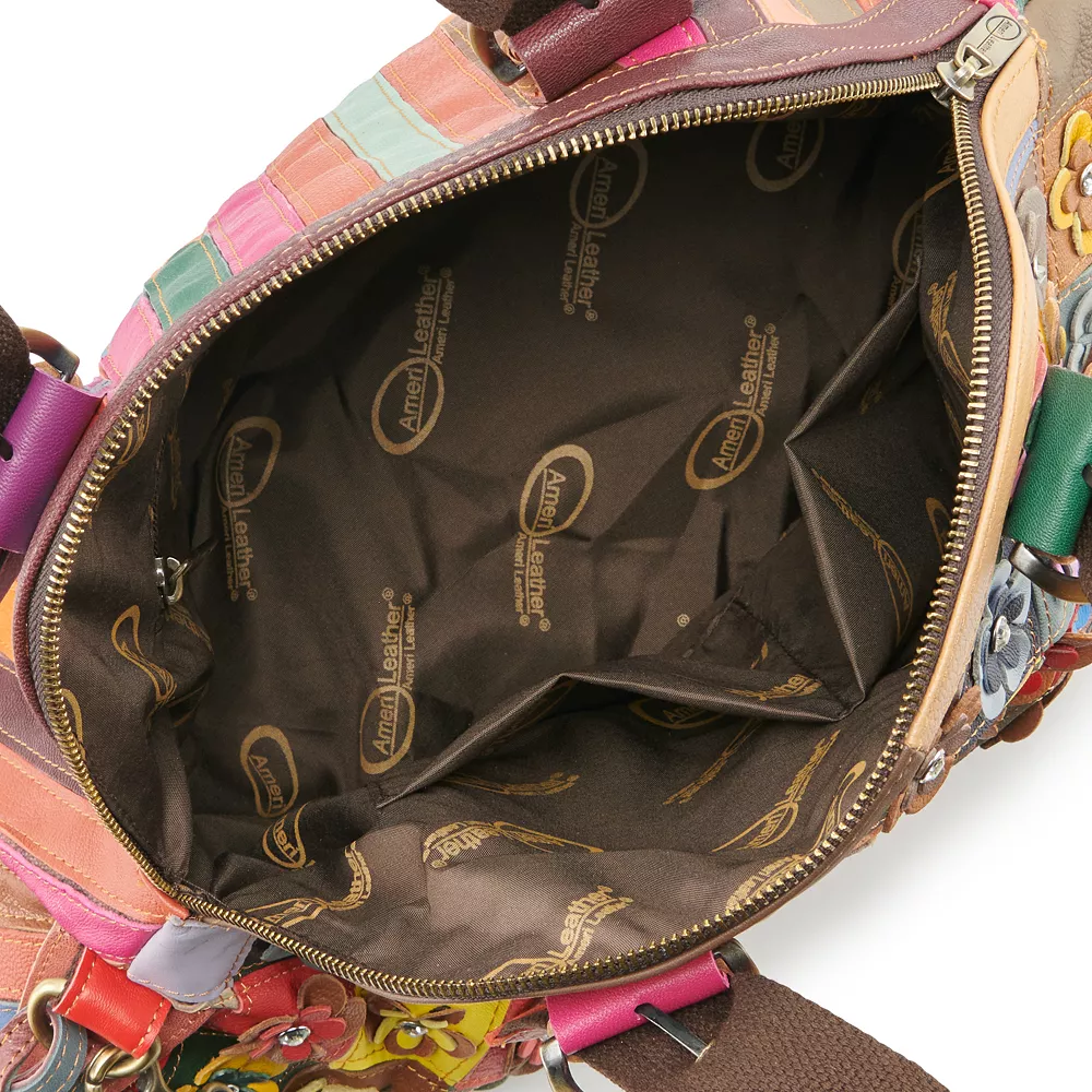 AmeriLeather Lorely Leather Tote Bag and Coin Pouch Set 5 AmeriLeather Lorely Leather Tote Bag and Coin Pouch Set - Image 3