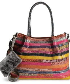 AmeriLeather Everly Leather Tote Bag and Coin Pouch Set