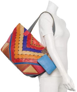 AmeriLeather Simonda Leather Rainbow Tote Bag and Coin Pouch Set 9 AmeriLeather Simonda Leather Rainbow Tote Bag and Coin Pouch Set -Cheap AmeriLeather Store 5228667 ALT9