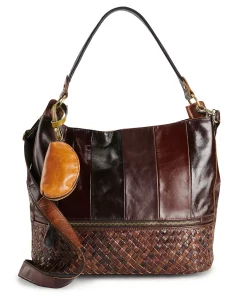 AmeriLeather Colton Leather Shoulder Bag and Coin Pouch Set