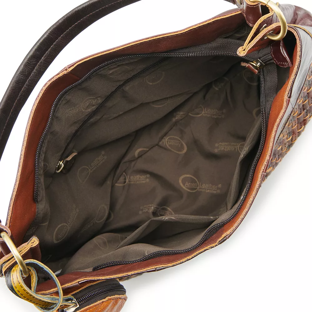 AmeriLeather Colton Leather Shoulder Bag and Coin Pouch Set 5 AmeriLeather Colton Leather Shoulder Bag and Coin Pouch Set - Image 3