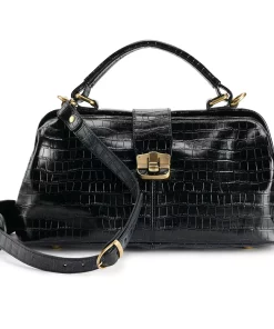 AmeriLeather Hillary Classic Leather Crossbody Bag