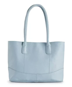 AmeriLeather Casual Leather Tote Bag -Cheap AmeriLeather Store 5242224 Light Blue