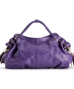 AmeriLeather Musette Leather Handbag 10 AmeriLeather Musette Leather Handbag -Cheap AmeriLeather Store 5637778 Purple