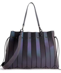 AmeriLeather Anton Luminous Geometric Shoulder Bag